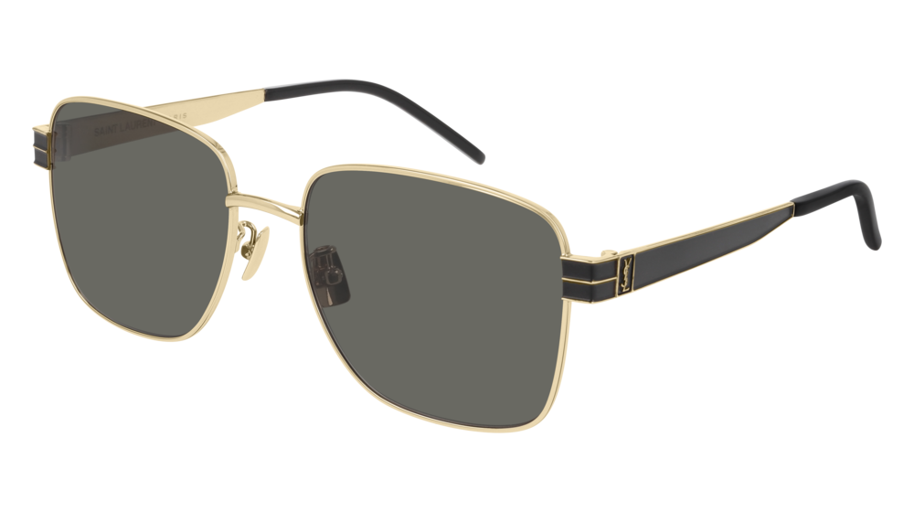 Saint Laurent Sunglass Woman Gold Gold Grey