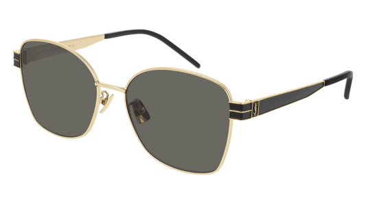 Saint Laurent Sunglass Woman Gold Gold Grey