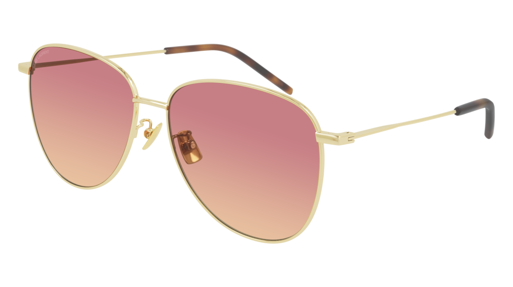 Saint Laurent Sunglass Woman Gold Gold Orange