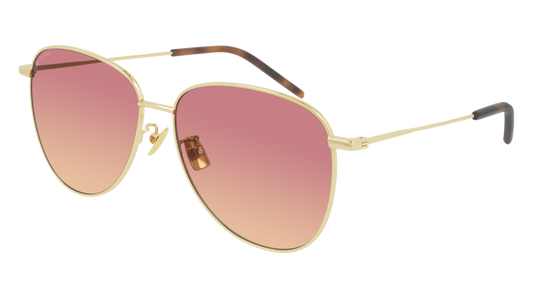 Saint Laurent Sunglass Woman Gold Gold Orange