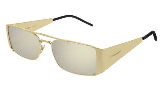 Saint Laurent Sunglass Woman Gold Gold White