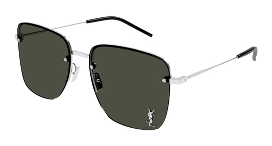 Saint Laurent Sunglass Woman Silver Silver Grey