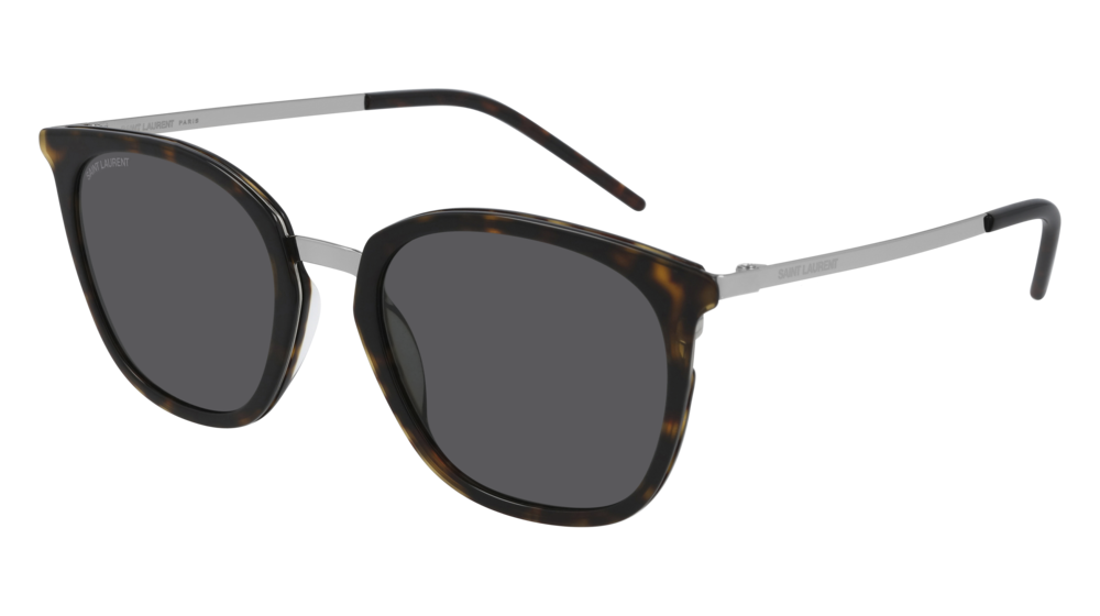 Saint Laurent Sunglass Woman Silver Silver Grey