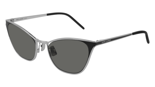 Saint Laurent Sunglass Woman Silver Silver Grey