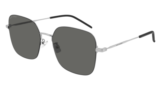 Saint Laurent Sunglass Woman Silver Silver Grey