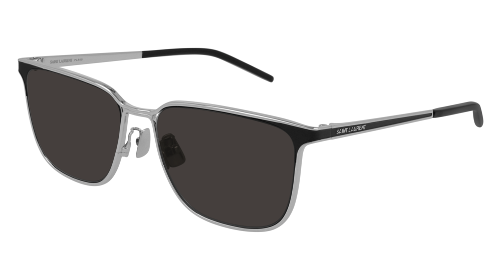 Saint Laurent Sunglass Woman Silver Silver Grey