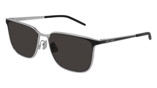 Saint Laurent Sunglass Woman Silver Silver Grey