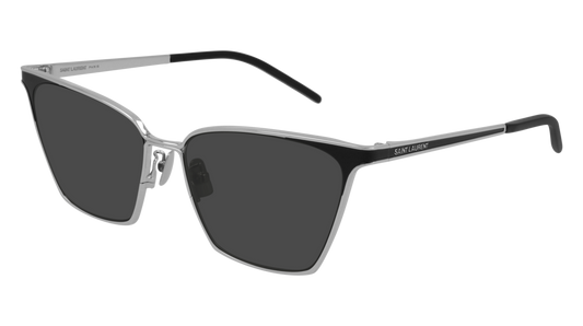 Saint Laurent Sunglass Woman Silver Silver Grey