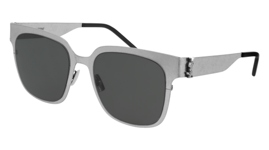 Saint Laurent Sunglass Woman Silver Silver Grey