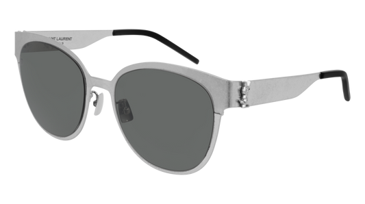 Saint Laurent Sunglass Woman Silver Silver Grey